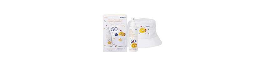 Korres Yoghurt Kids Comfort Sunscreen Spray Body & Face SPF 50 + Bucket Hat