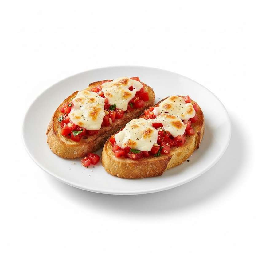 Bruschetta With Tomatoes And Cheese