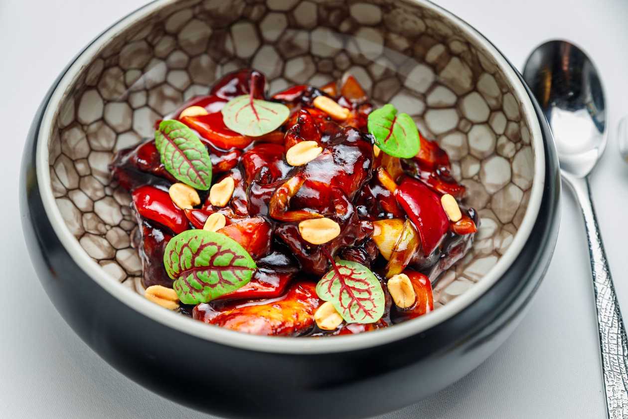 Kung Pao Chicken with peanuts
