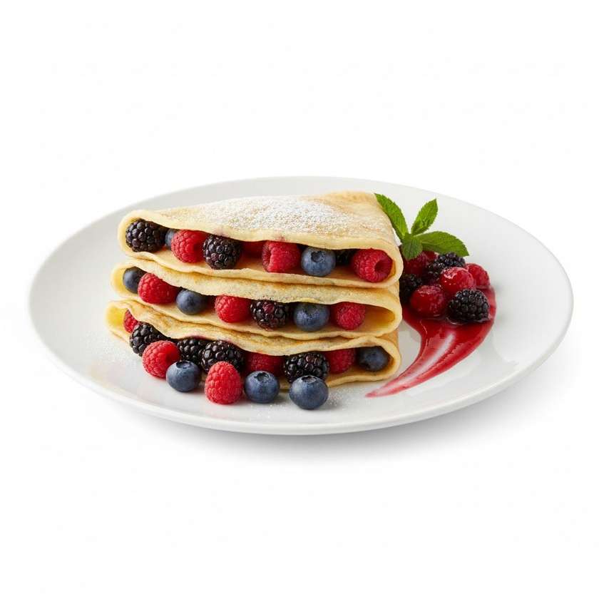 Pancakes With Forest Fruits