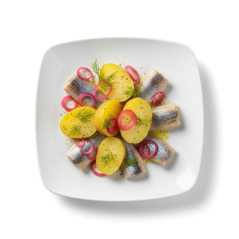 Herring With Potatoes And Pickled Onion