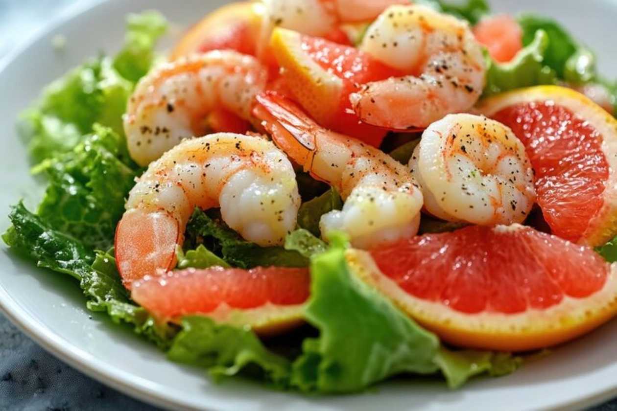 Salata de creveti cu grepfruit