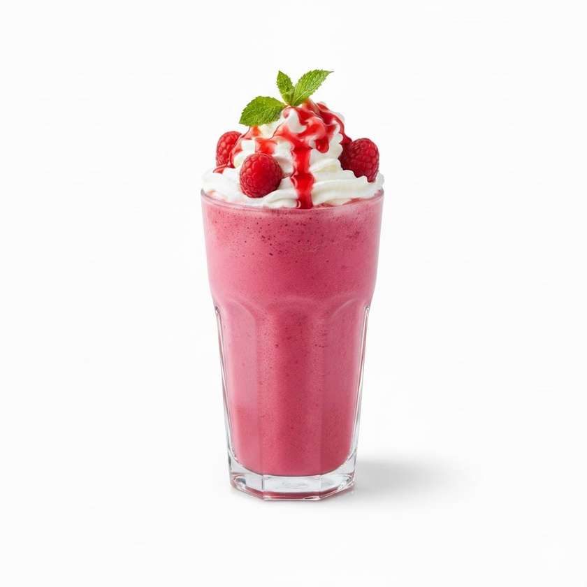 Strawberry Milkshake With Whipped Cream