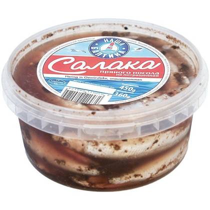 Śledź solony na ostro Nasha Bałtika - 450g.