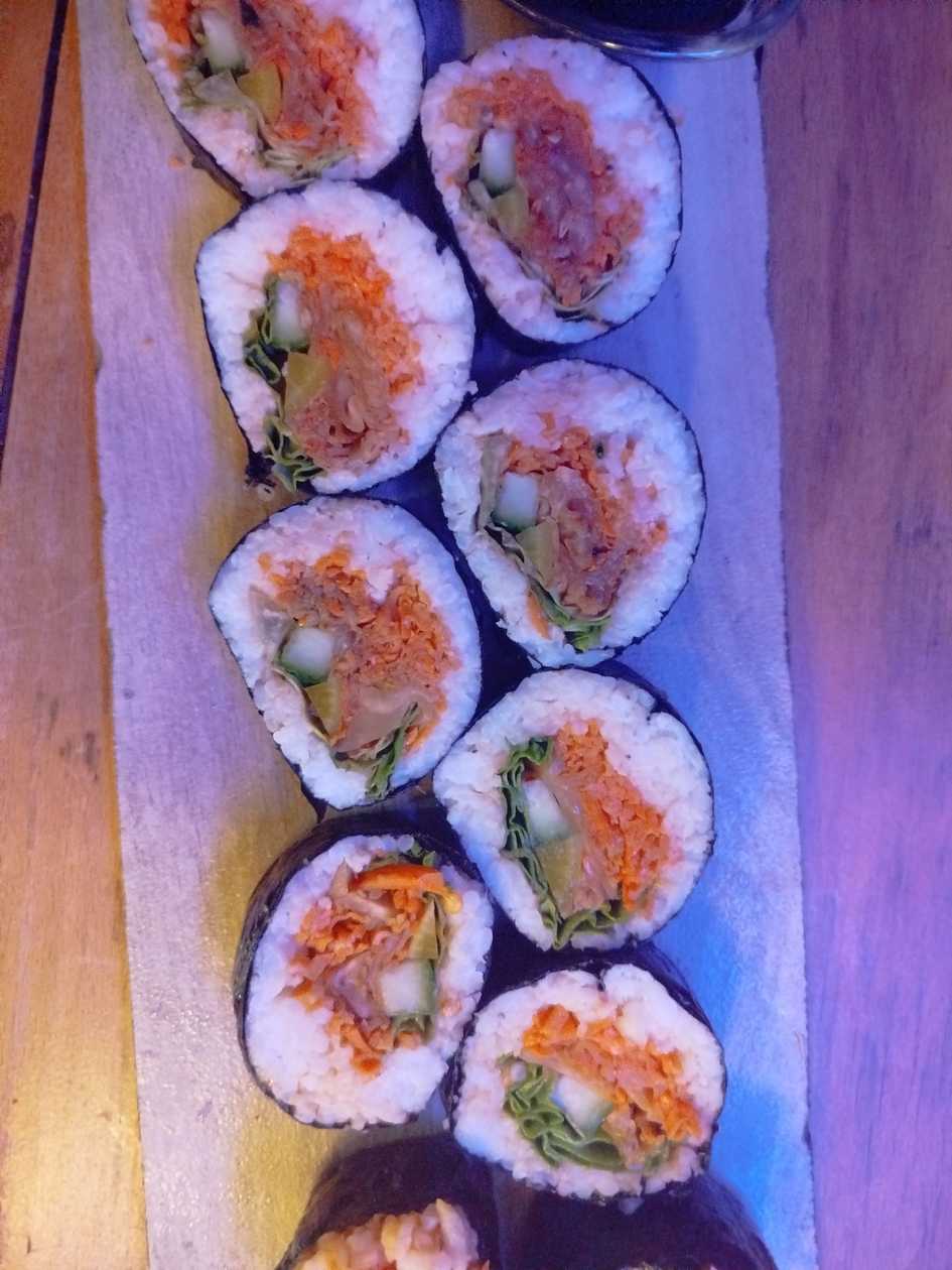 Kimbap with Kimchi