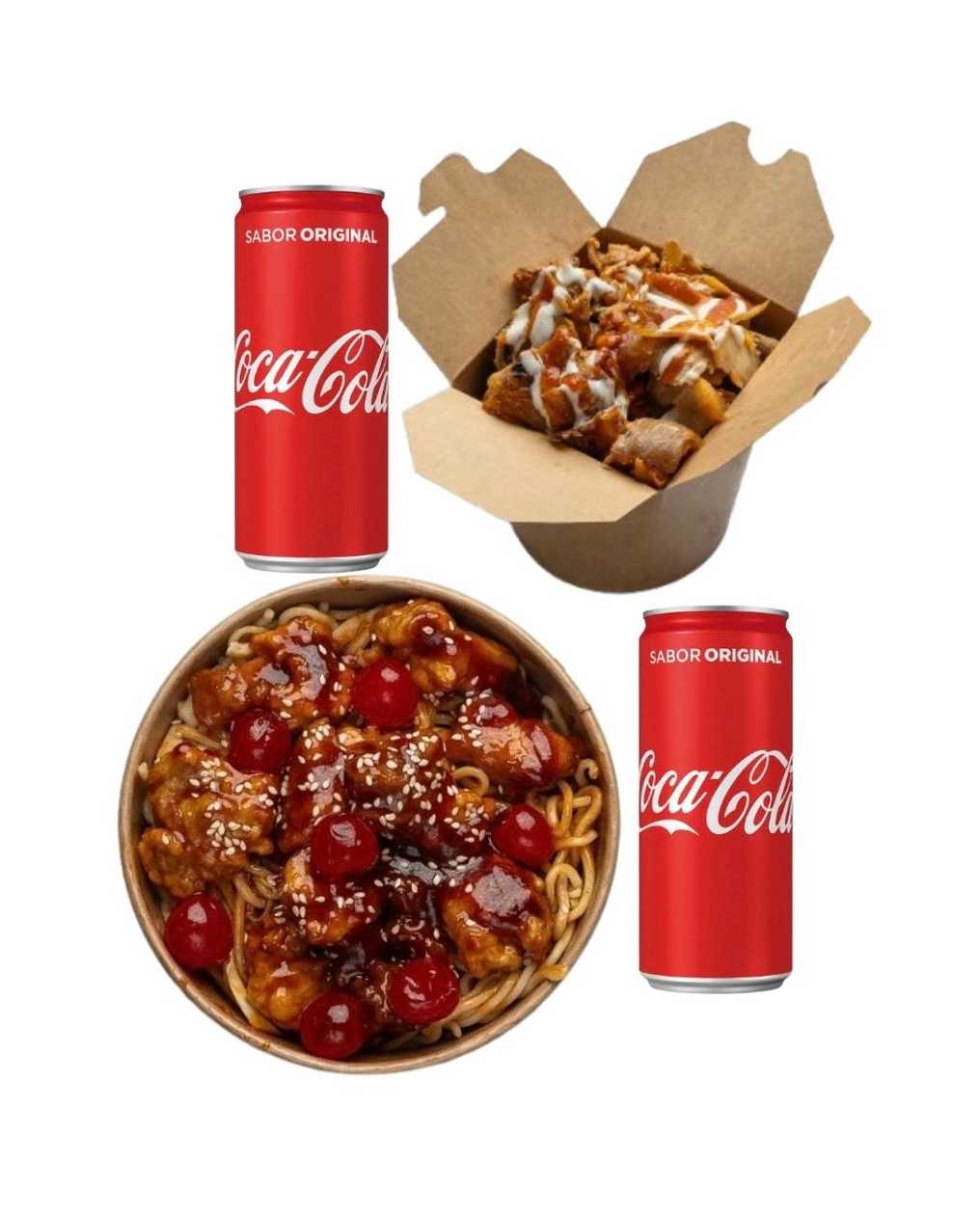 Kebab Box + Chef Cherry Wok + 2 Small Drinks
