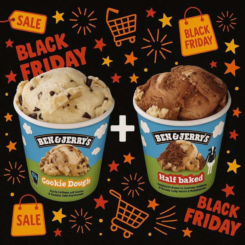 Pirk bet kurį Ben & Jerry’s +  Ben & Jerry's Half Baked, 465 ml  nemokamai!