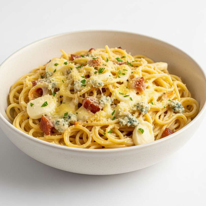 Spaghetti quattro formagi