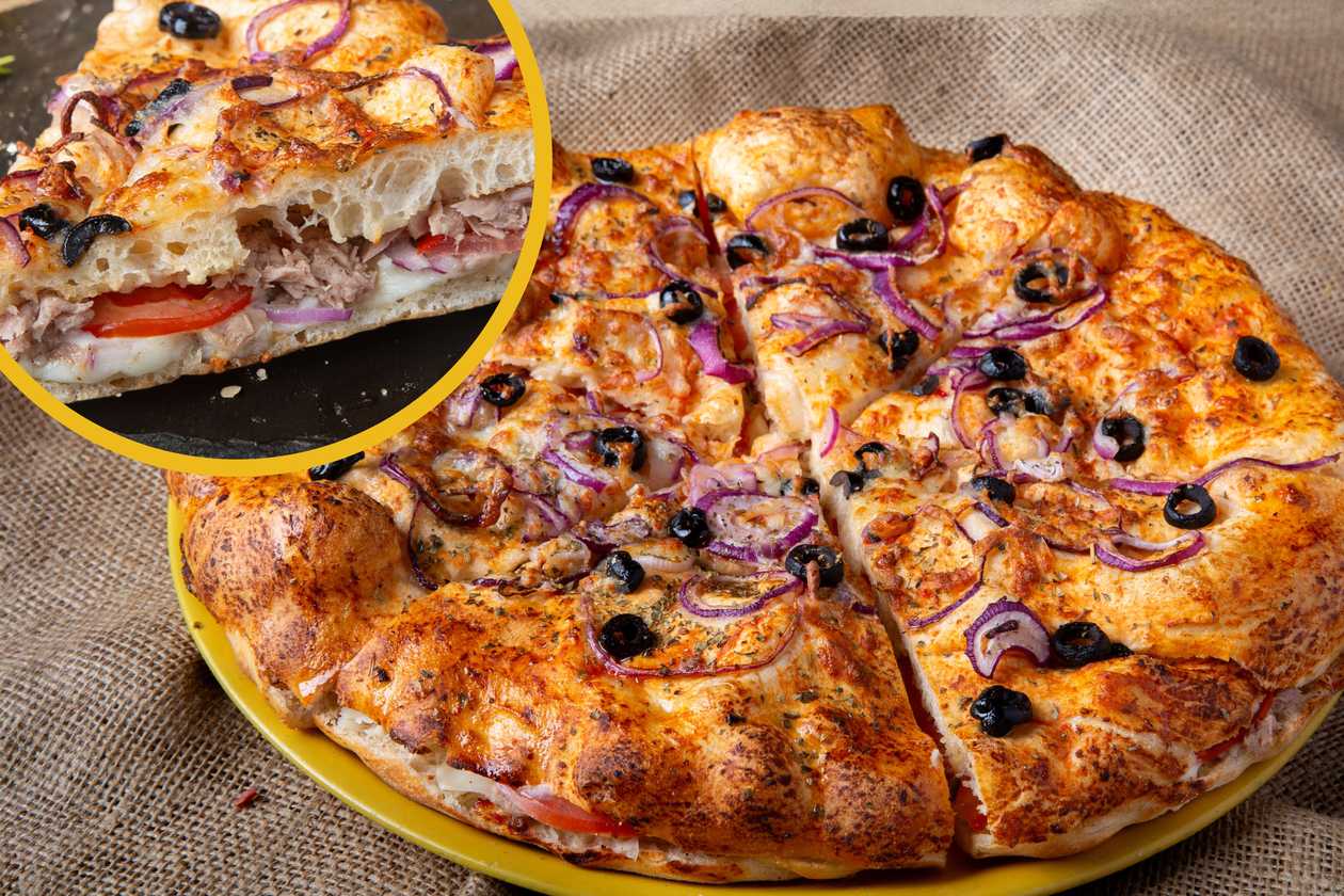 Focaccia with tuna