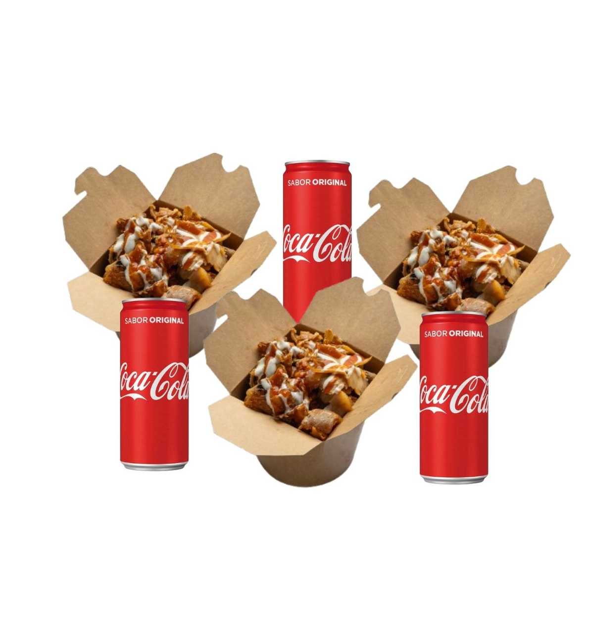 3 kebab box + 3 small drinks