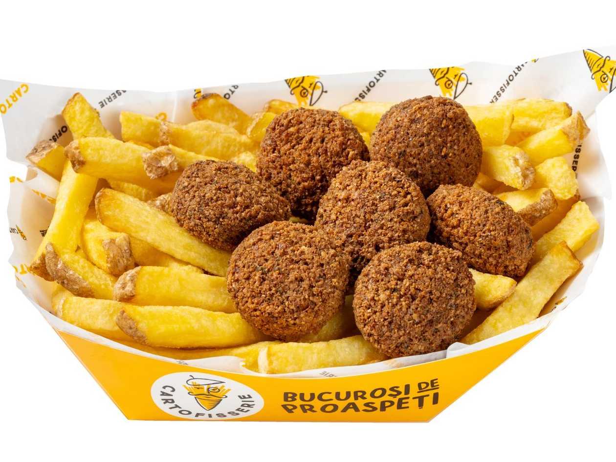 Fries with Falafel Large