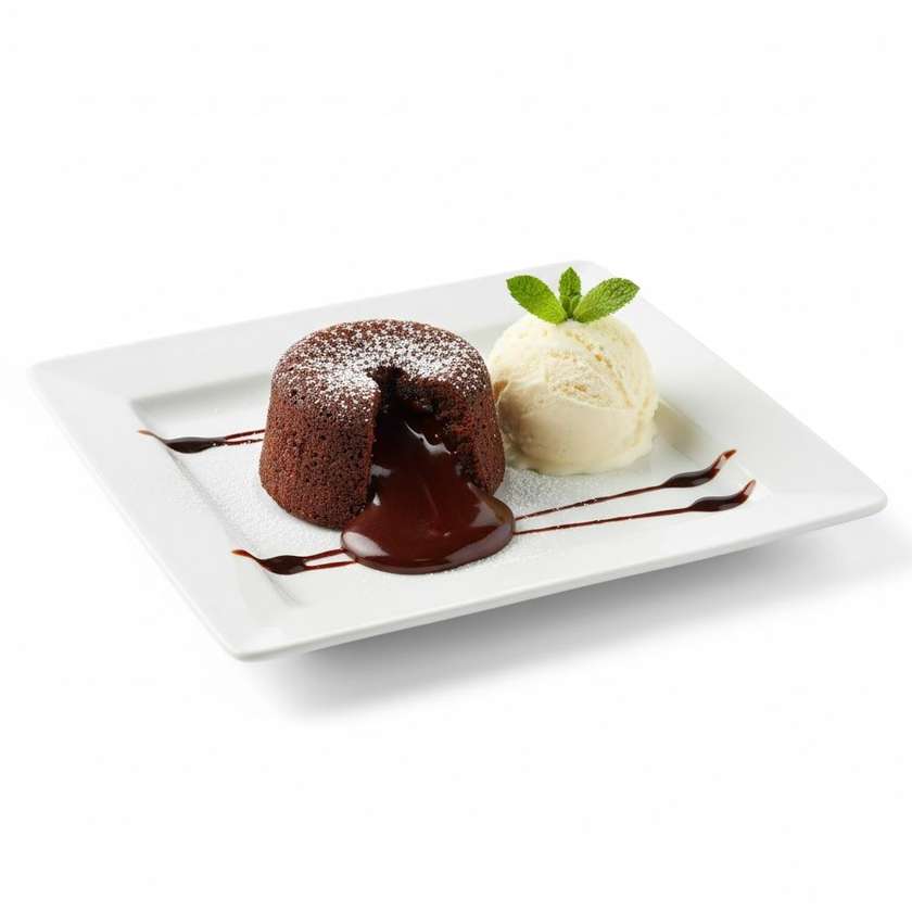 Chocolate Fondant With Vanilla Ice Cream