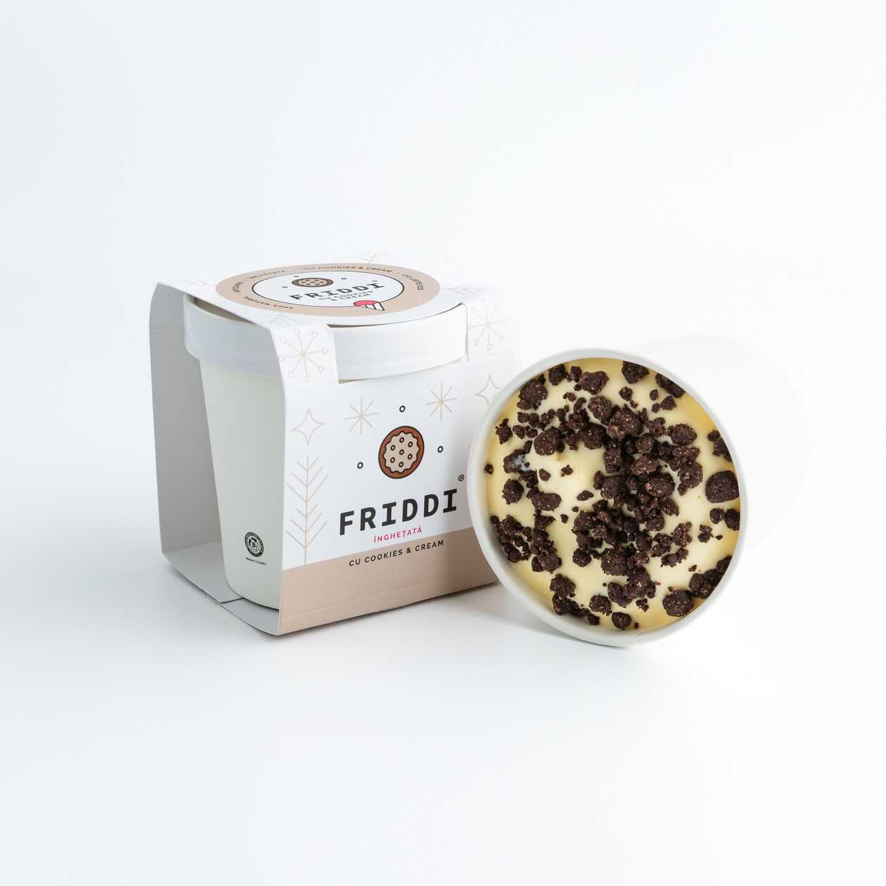Winter edition - Cookies and cream | Gelato | Lapte Bio- pahar 250g