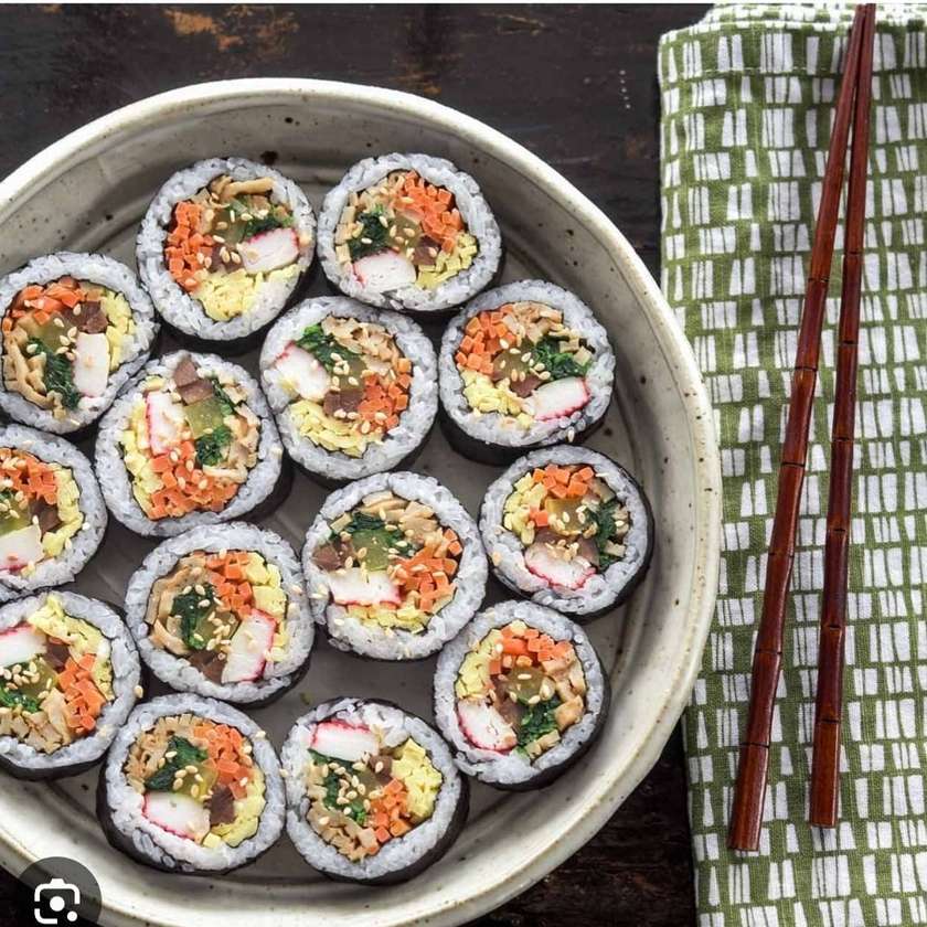 Kimbap with Pork Meat
