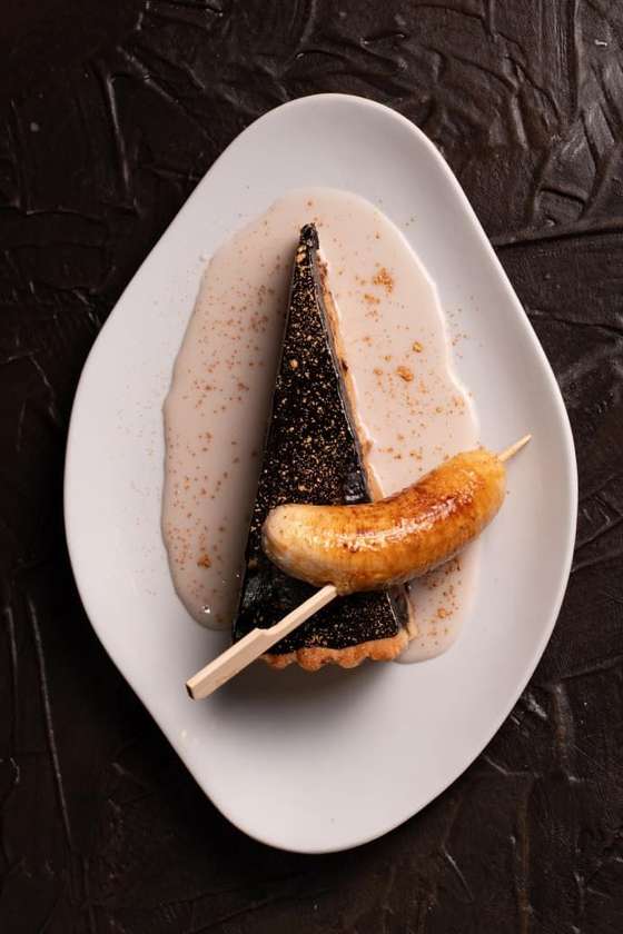 Banana cue banoffee with buko cream