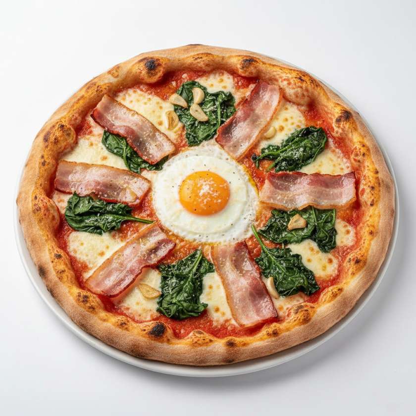 Spinaci con Bacon (50cm)