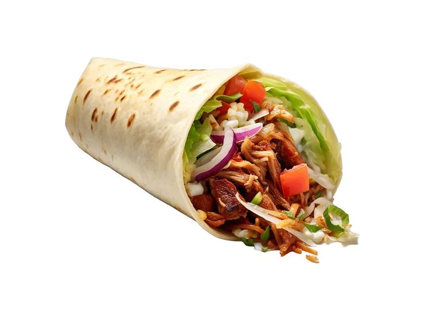 Double Veal Kebab in Homemade Flatbread