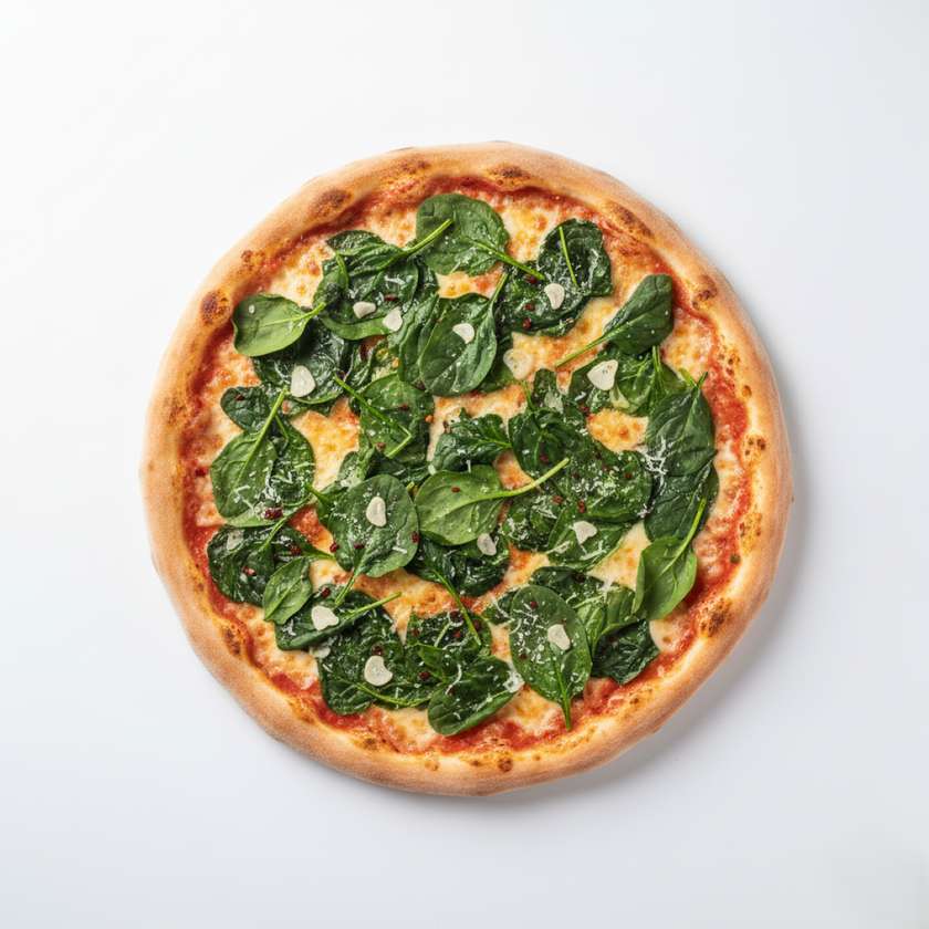 Spinachi pizza
