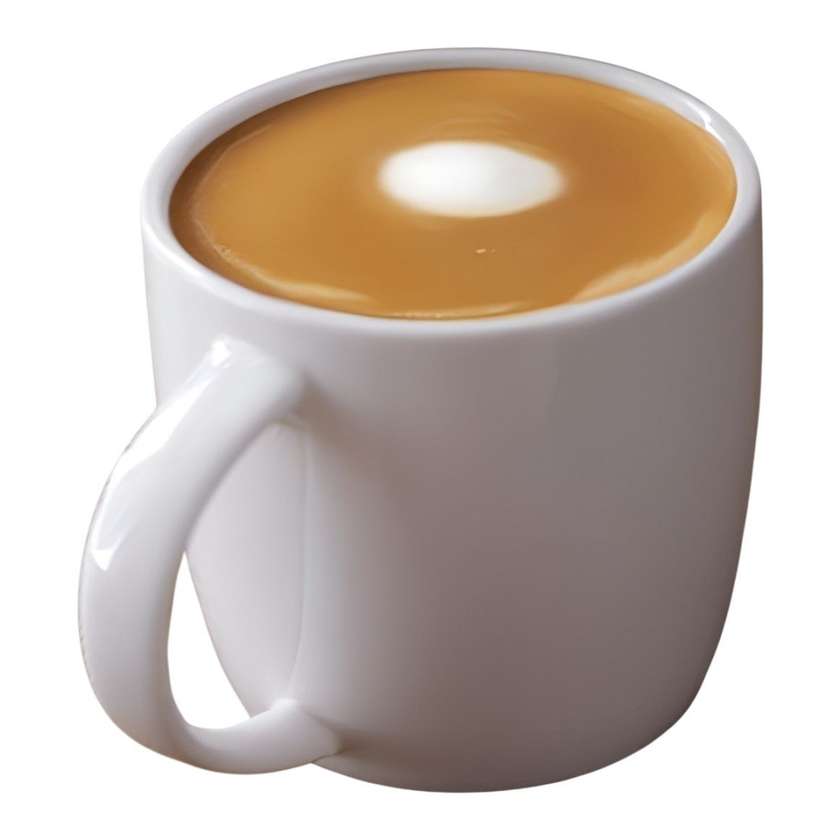 Flat white coffee