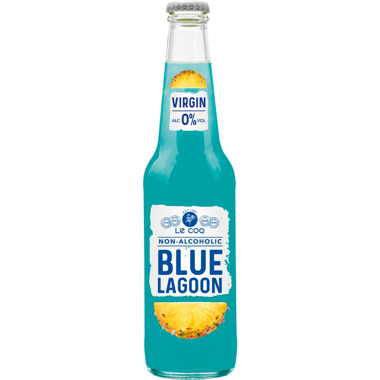 Non-Alcoholic Cocktail LECOQ BLUE LAGOON (0%), 0.33l