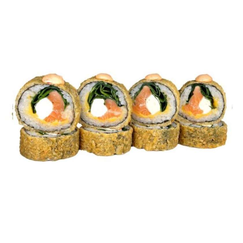 Cheese Tempura with Salmon