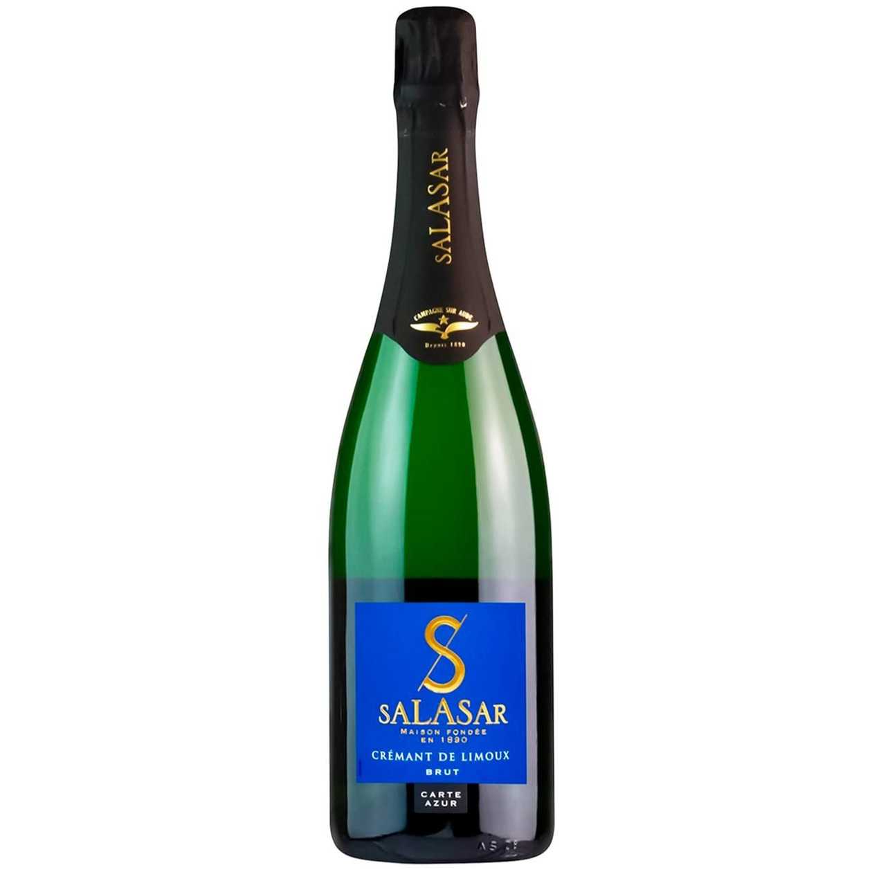 Salasar Cremant de Limoux Carte Azur Brut Sparkling White Wine 12%