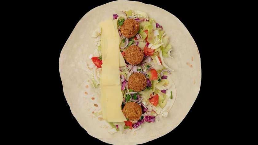 Falafel in lavash
