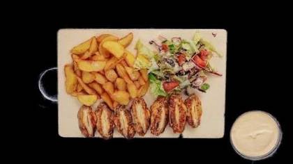 Chicken wings on plate