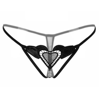 Open Crotch Panties ZPH Black, One Size