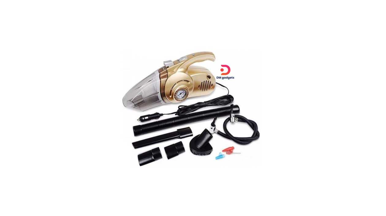 #636E#DM® Electric car vacuum cleaner & pump – 4 in 1 DC12V -120W-3000 Mbar