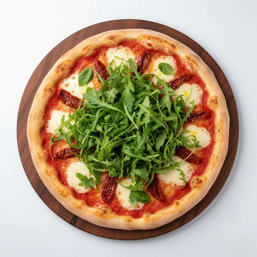 Arugula and Sun-dried Tomato Pizza