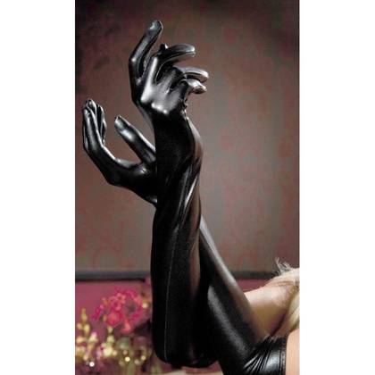 Luxury Long Gloves Black LLG - 57cm