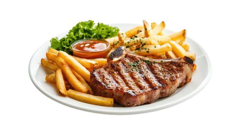 Steak Sandwich on a Plate