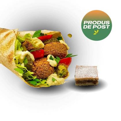 Large Falafel Sandwich 380g + Apple Pie 90g or Still / Sparkling Water 0.5L