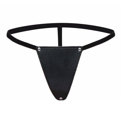 Women's Leather Thong Panties PULSB1, OS Size