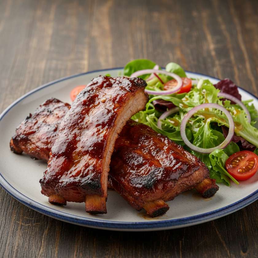 Żeberka BBQ z nutą czarnej porzeczki
