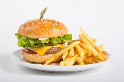 Hamburger on a Plate