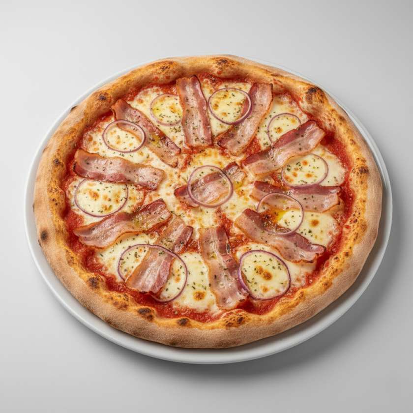 Slaninová pizza 40cm