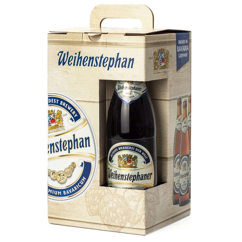 Weihenstephaner sada 3x 0,5 l se sklenicí