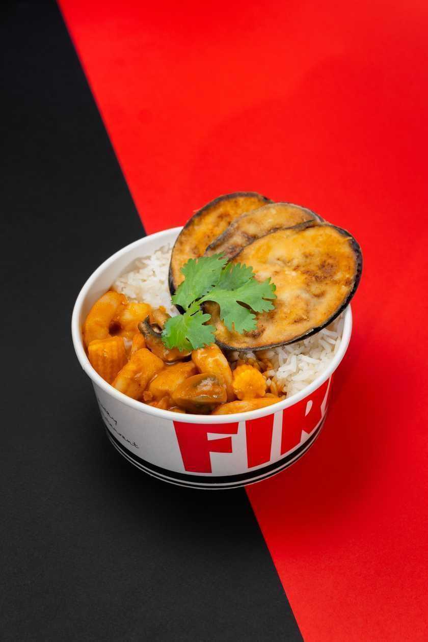 Shrimp red curry