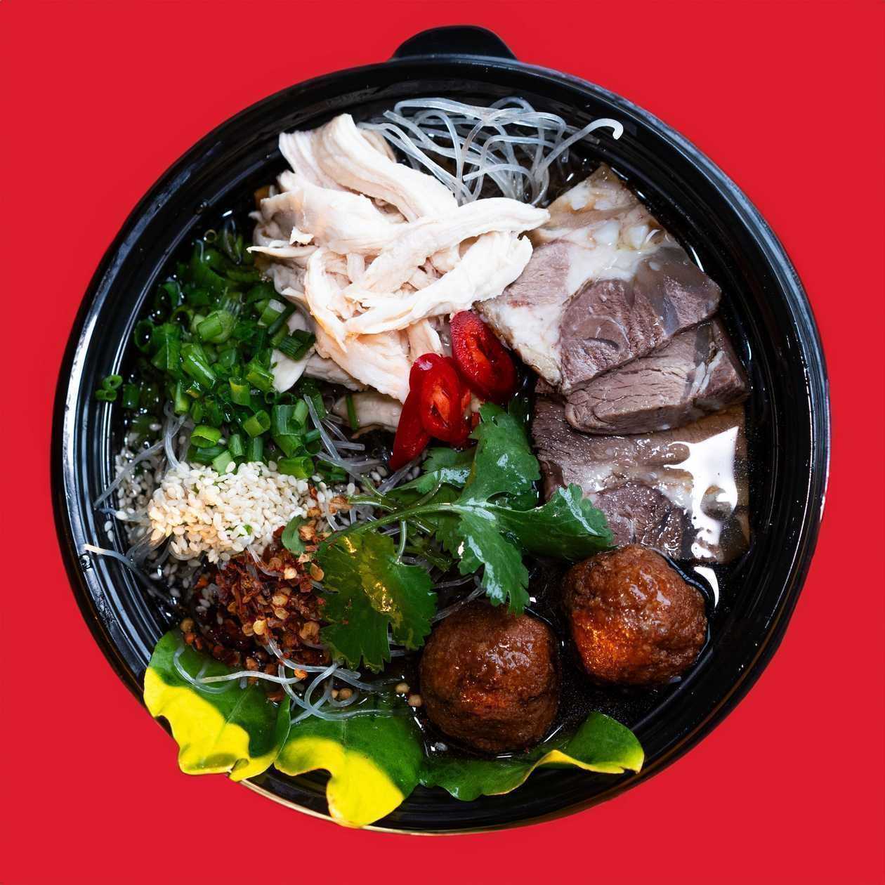 Mix Meat Glass Noodle Soup