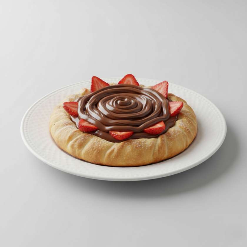 Nutella and Strawberry Esfirra