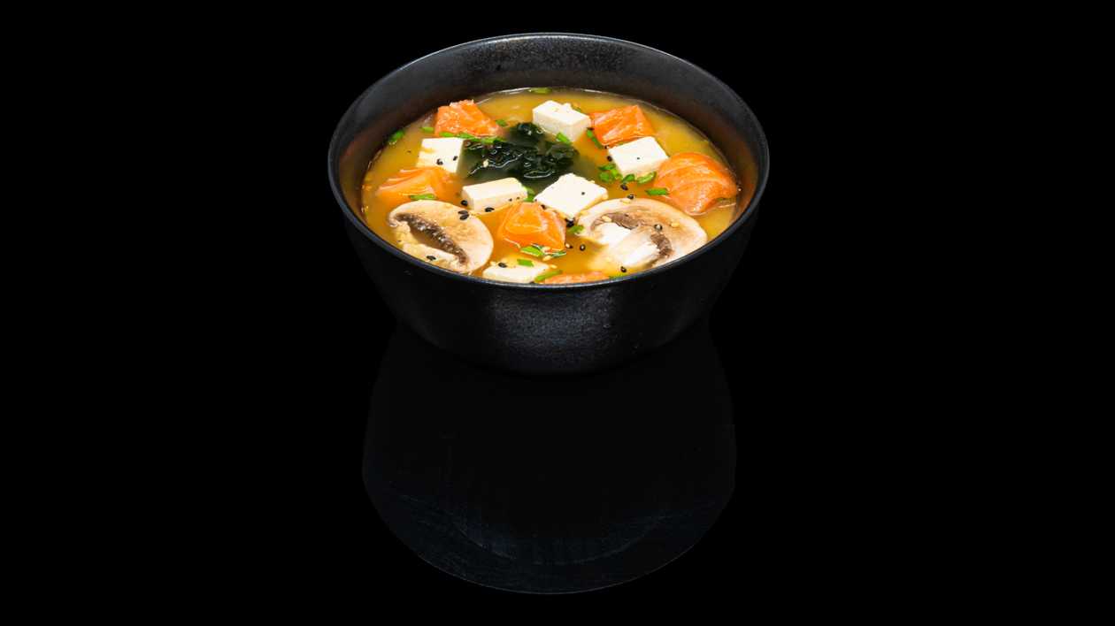 Miso Soup with Salmon (250 ml)