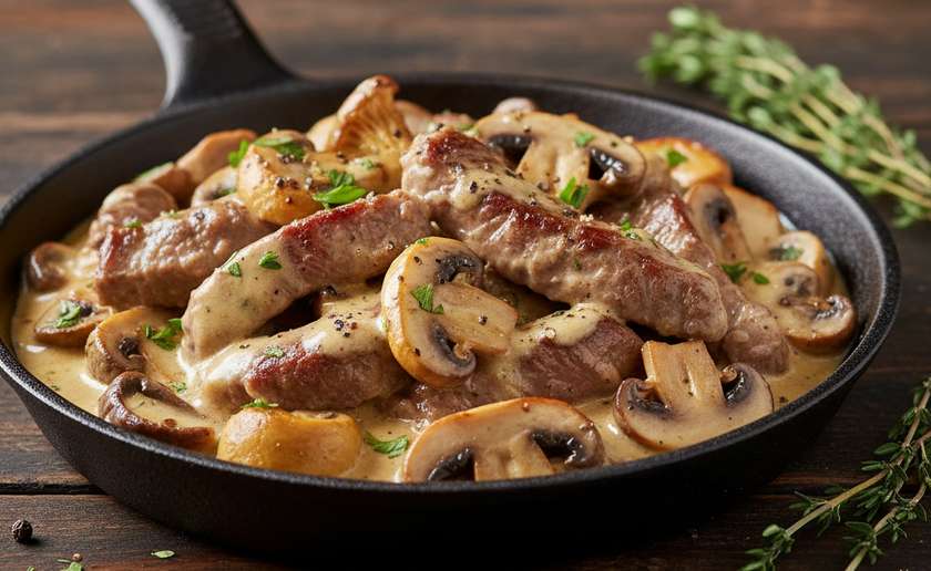 Beef with Mushrooms