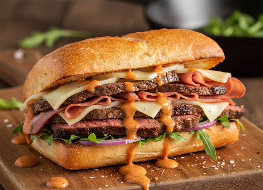 Steak Sandwich on Special Bread