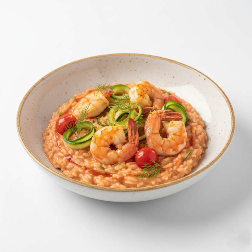 Risotto Gamberi e Zucchini
