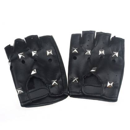 Fingerless Gloves with Rivets - Luxury LPL