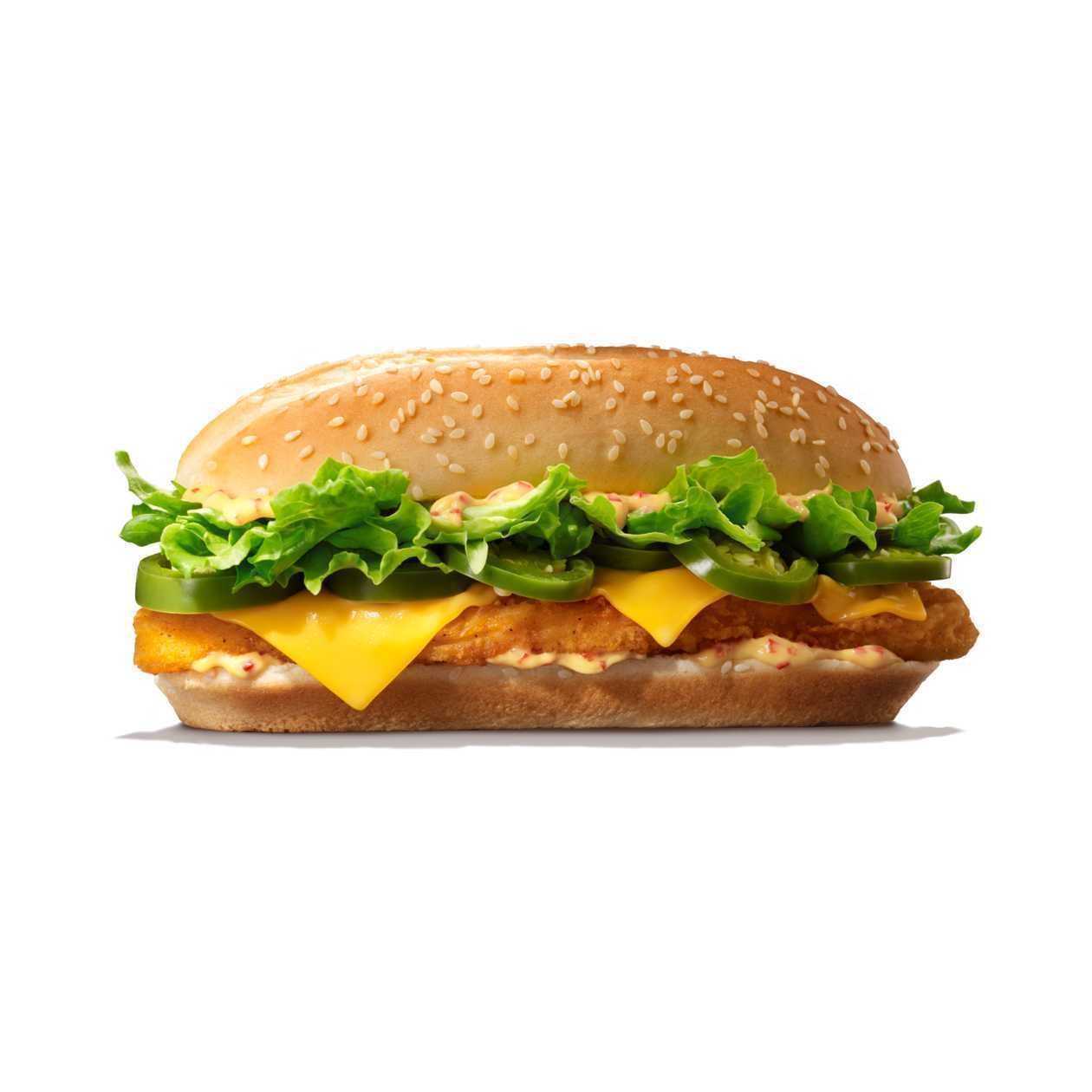 Long Chilli Cheese Chicken Burger