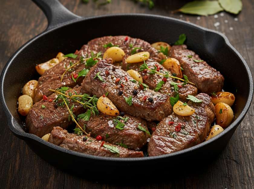 Sliced Beef with Garlic