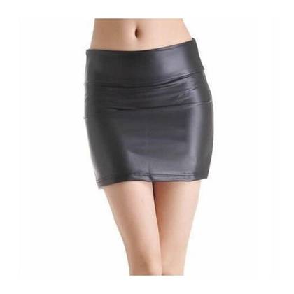 Shiny Elastic Mini Skirt WLMS3, Size S/M